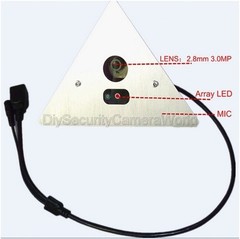 HD 1080P 2 Megapixel H.264/H.265 Elevator Network IP Camera Audio,p2p 12VDC/PoE