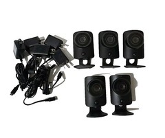 5X SimpliSafe Indoor Camera Wi-Fi HD Security Camera SSCM1 & Wall Charger W/cord