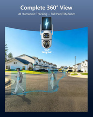 Solar Wireless Outdoor Security Camera Wi-Fi Cameras Home Security Camera