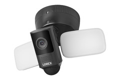 Lorex 2K Wi-Fi Floodlight Security Camera (32GB, Black, Open Box)