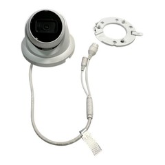 Security Surveillance Dome Camera with Mounting Bracket White CCTV System