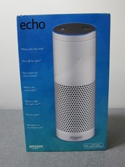 Amazon Echo Bluetooth Wi-Fi Smart Speaker Alexa 1st Gen White – NEW