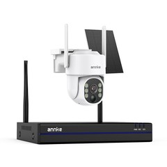 ANNKE 4MP Wireless PT Security IP Camera System Wifi Solar Battery Two Way Audio