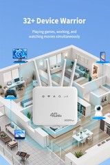 New 4G LTE WiFi Router WiFi 6 300Mbps SIM Modem Wireless WiFi Modem WIFI Router