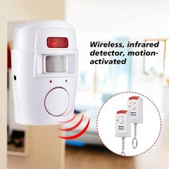 Wireless Motion Sensor Alarm Security Detector Indoor Home Garage Alert System