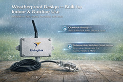 Outdoor WiFi Water Level Alarm High/Low Monitor SMS/Text Email Alerts Battery