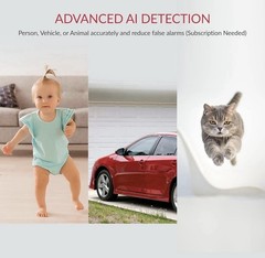 YI Pro 2pc Home Camera 2K Wireless IP Security Surveillance System Night Vision