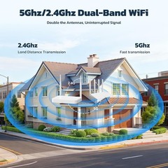 CAMCAMP 10CH 4K NVR 500GB HDD Outdoor Wireless Security Camera System WIFI 1080P