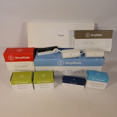 SimpliSafe Wireless Home Security System Starter Kit Base Keypad 2 Sensors & Fob