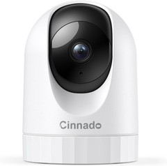 Cinnado 2K Indoor Security Camera – 360° WiFi Baby Pet Monitor with Phone App