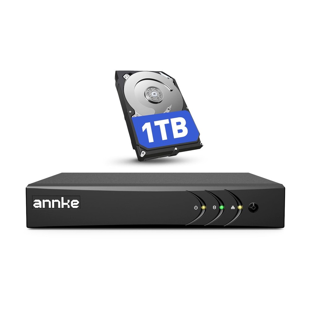 8 Channel 3K Lite Security Digital Video Recorder with 1TB Hard Drive, H.265+…