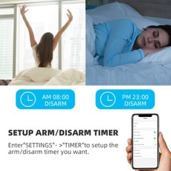 KERUI Tuya Smart WIFI Security Alarm System Kit 110dB Wireless Loud Siren Horn