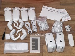 LY-1668 Dual Electric 3 In 1 Smart Curtain Robot Wifi Auto App Control White