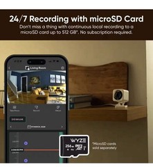 Lot Of 2 Cam v4 Wi-Fi 2.5K QHD Plug-In Smart Security Camera Night Vision A3