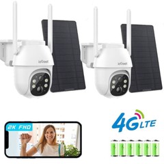 4G LTE Cellular Security Camera No Internet Needed Solar Outdoor MotionDetection