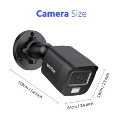 ANNKE 4PCS 1080P HD 100ft Night Vision Security 3000TVL Camera for CCTV System