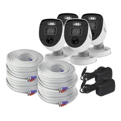 4pcs/lot Swann 4K Add-On DVR Bullet Security Camera System with Sensor Spotlight