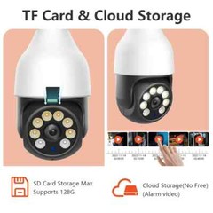 TUYA 5MP 5G Bulb Camera E27 WiFi Smart PTZ CCTV Outdoor Indoor Video Bulb Camera