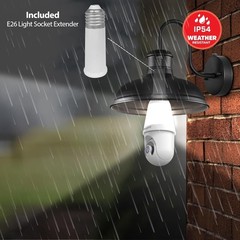 Energizer 1000 Lumens 2K Outdoor Smart Bulb Camera w/ Motion, White