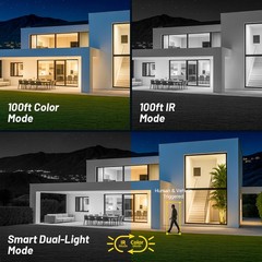 ANNKE 8CH 4K NVR 8MP Color Night POE Security Camera System Audio Recording CCTV