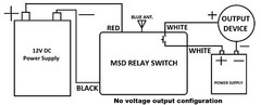 12v 15A 2 channels on off dry contact wireless relay remote control switch RP201