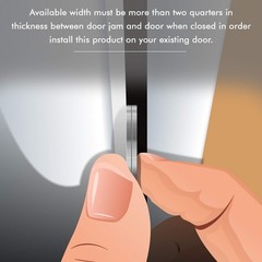 Minimalist 3-Piece Door Armor Kit – Durable Security for Peace of Mind in Bronze