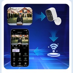 1080P Solar Camera Outdoor Wireless Battery Came System WiFi Solar Powered