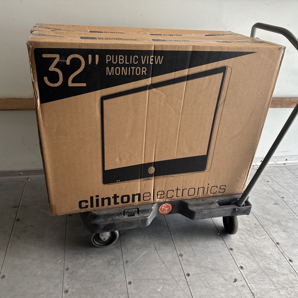 Clinton Electronics CE-M32-HD-B 32” HD Security Monitor CCTV Public View Display