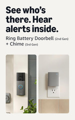 Battery Doorbell (Newest Model) — Retinal 2K with Wide-Angle Video, up to 6X Enh