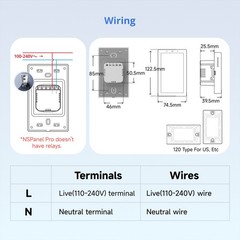SONOFF NSPanel Pro US Smart Home Control Panel Via Matter Apple Home,eWeLink APP
