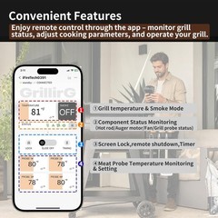 WiFi PID Digital Trapezoid Control Board App Control Pit Boss Wood Pellet Grills