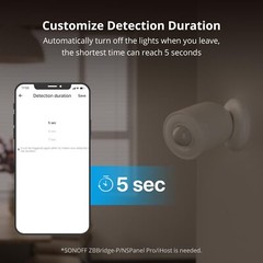 SONOFF SNZB-03P Zigbee Motion Sensor Human Detector via eWeLink APP Alexa Google