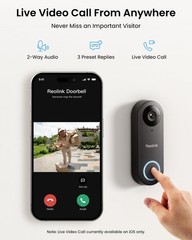 Video Doorbell 2K Wired 5G/2.4G WiFi 4:3 Wide Angle – Smart Detection, Local