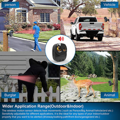 Driveway Alarm 1/2 Mile Long Range Wireless Alarm Outdoor Weather Resistant