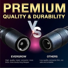 4 Packs 16.5ft Power Extension Cable for CCTV Home Security Camera System WiFi
