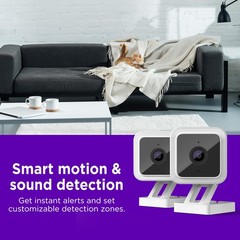 Roku Indoor Camera for Home Security, 2-Pack – Wired Security Camera with 1080p