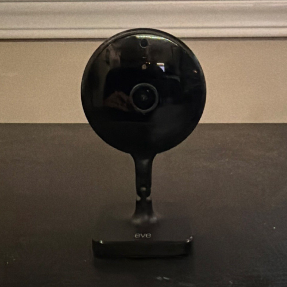 Eve Cam Indoor Wi‑Fi IP Surveillance Camera 1080p FHD Black w/ Mic & Speaker