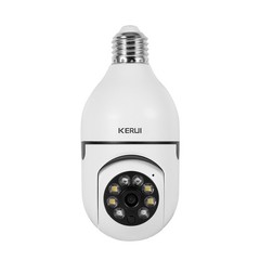 E27 Light Bulb 2MP WiFi Camera Remote View Home Indoor Security Surveillance Cam