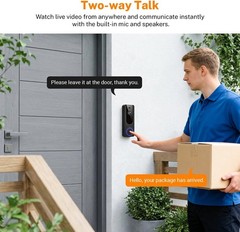 AI Human Detection 1080P WiFi Security Camera – Two-Way Audio & Cloud Storage