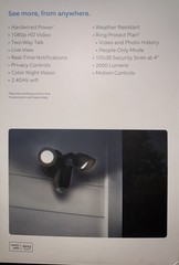 Ring Floodlight Cam Wired Plus Outdoor Wired Full HD Surveillance Camera – Black