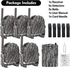 300M Wireless Hunting Alarm Kit – Night Vision Motion Detector & Security Sensor