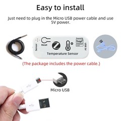 Home TUYA Temperature Sensor APP Remote Monitor Tuya 1M M9K17192