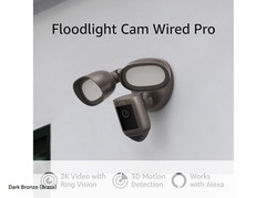 NEW Ring Floodlight Cam Wired Pro Bird Eye View 3D Detection Graphite Steel RARE