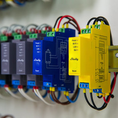 Shelly Pro RGBWW PM 12/24V 5CH DIN Rail RGBW CCT WiFi LAN – Open Box