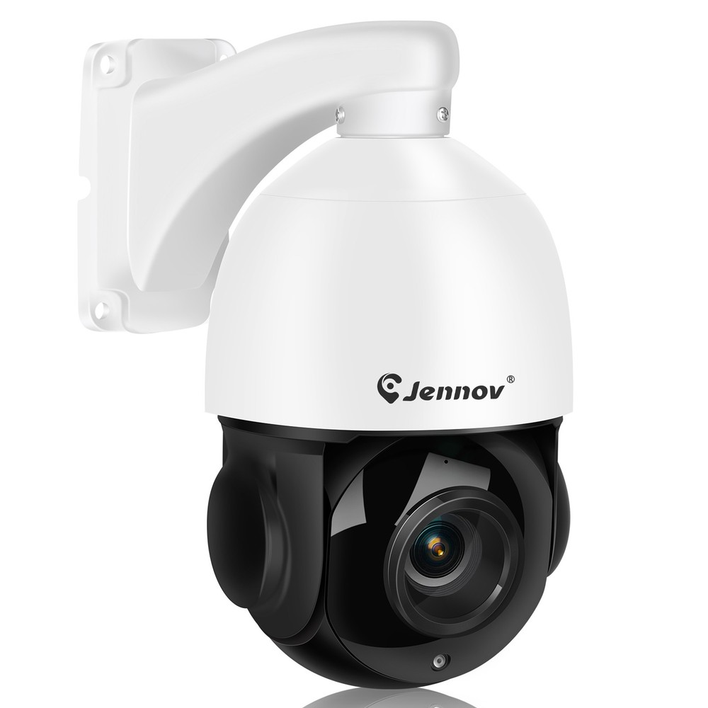 Jennov 4K 8MP PoE Security Camera Outdoor 20X Zoom PTZ Camera Human Detection