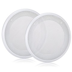Facmogu 2PCS 8in White Ceiling Speaker Covers, Surface Mount 8 Inch,