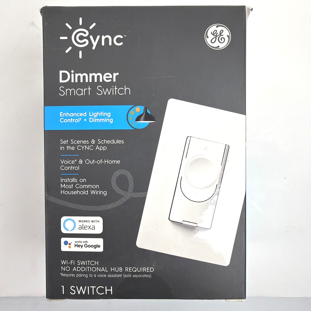 C by GE On/Off Smart Switch – Works w/ Alexa & Google Asst No Neutral Needed NEW