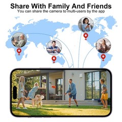 ANRAN Wireless WiFi Security Camera 3MP Solar Audio Smart Home Outdoor 2Pack
