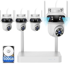 Smart Wireless Security Camera System WiFi Outdoor Home CCTV NVR Kit AI Motion