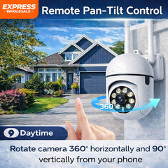 1080P Smart WiFi Security Camera PTZ 360° Color Night Vision Indoor Outdoor